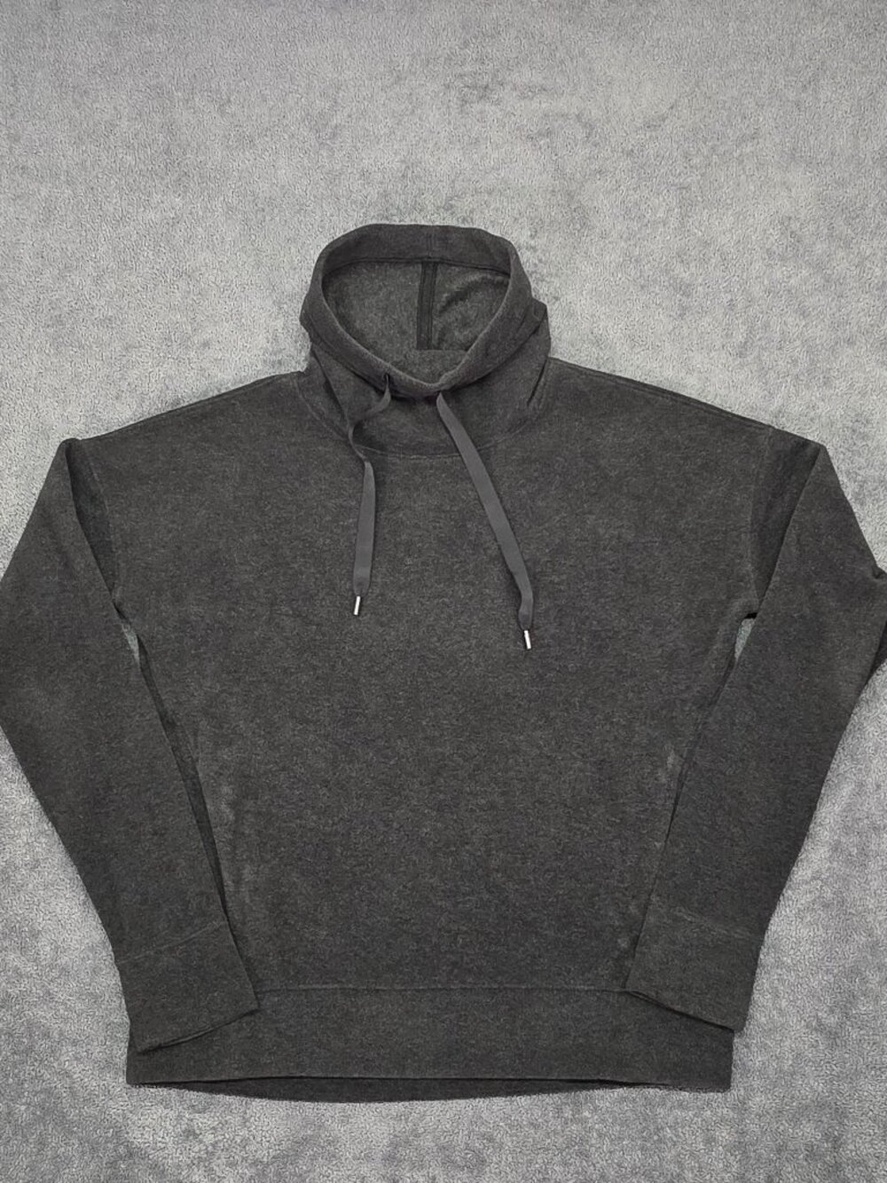 Lululemon Cowl Neck Hoodie Womens 6 Gray Soft Athleisure Pullover